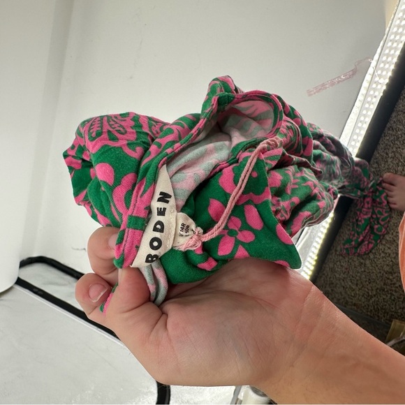 BODEN Women's Placement Print Jersey Dress Green Mosaic Terrace Size 10 - Picture 4 of 7